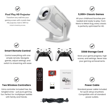 Pixel Play™ Retro Game Projector